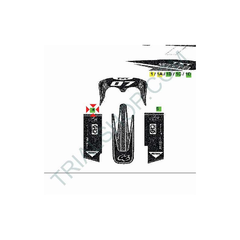 ADESIVO FORCELLA DX 2007