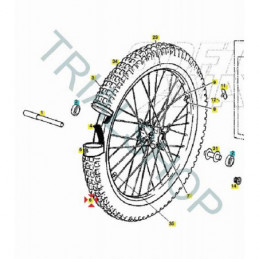 RUOTA ANTERIORE COMPLETA RACING 2012