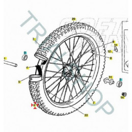 RUOTA ANTERIORE COMPLETA TXT ’11