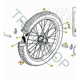 RUOTA ANTERIORE COMPLETA TXT REPLICA FACTORY ’16