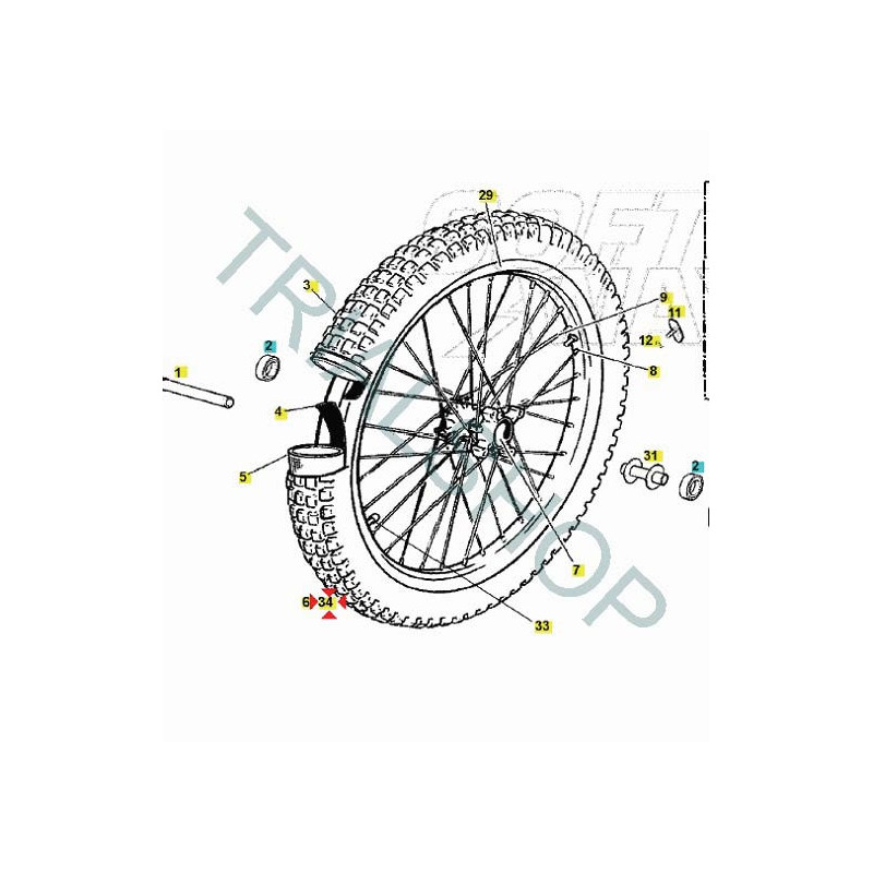 RUOTA ANTERIORE TXT ’12-’14