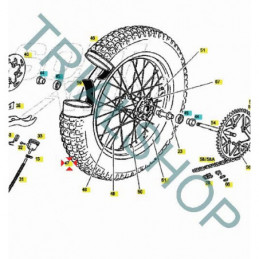 RUOTA CPL. POSTERIORE TXT 2010 TITANIO