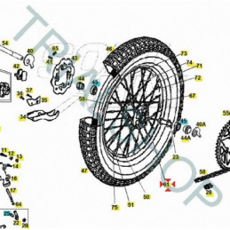 CERCHIO RUOTA POSTERIORE TXT RACING ’13-’14