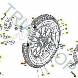 CERCHIO POSTERIORE TXT RACING 125 ’14