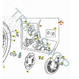 Tubo freno anteriore Gas Gas Txt Raga, Racing, Pro, Contact