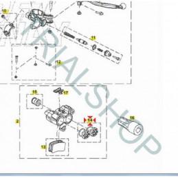 Tappo pinza freno anteriore Gas Gas TXT Replica Factory, Racing