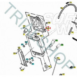 Radiatore completo Gas Gas Txt Replica Factory 2013