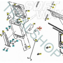 Tubo acqua radiatore 125cc Gas Gas Txt Factory, Racing, Pro