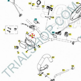 Mascherina portafaro Gas Gas Txt Factory, Racing, G.P., Contact