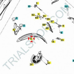 Parafango anteriore Gas Gas Txt Racing 2016-2017