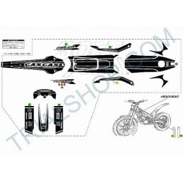 KIT ADHESIVOS TXT PRO 2008 AZUL