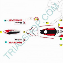 Adesivo faro Gas Gas Txt Racing 2013