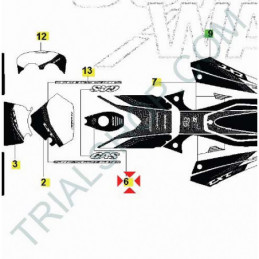 KIT ADESIVI SERBATOIO TXT RACING 2011