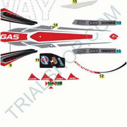 Adesivo cilindrata 250cc Dx Gas Gas Txt Racing