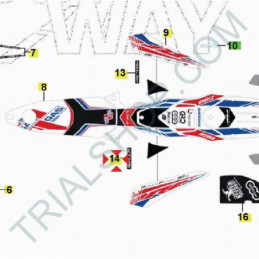 Adesivo telaio Gas Gas Txt Replica Factory 2014