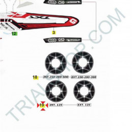 Adesivo corona Gas Gas TXT N.H. 80cc, Racing