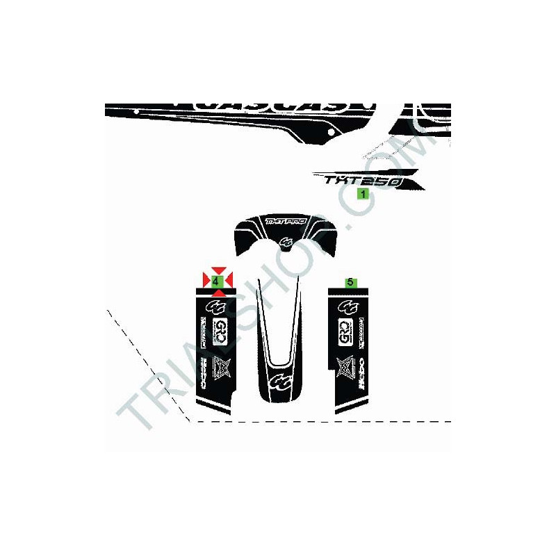 ADESIVO FORCELLA DX 2008