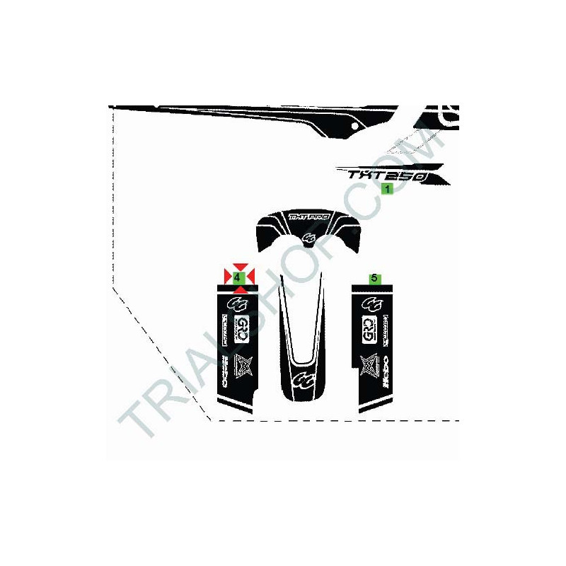 KIT ADESIVI FORCELLA PRO 280 20