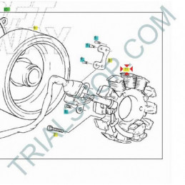 Statore + volano Ducati Gas Gas Txt Raga, Pro
