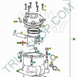 Pistone 280/300cc “C” Gas Gas Txt Factory, Raga, Racing, Pro, G.P.