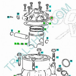 Testa cilindro 280cc Gas Gas Txt Raga 2009-2010