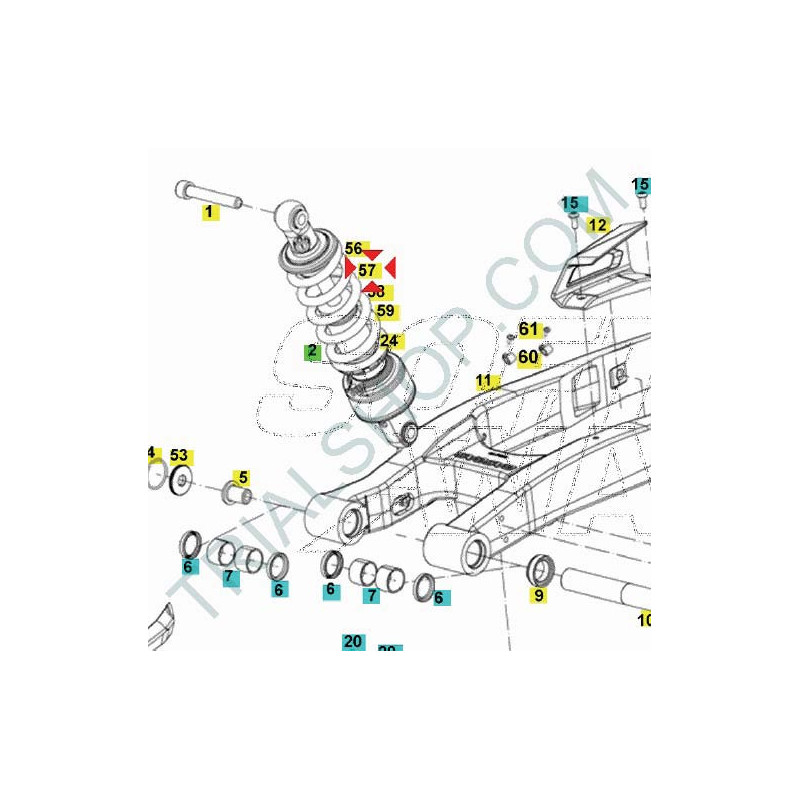 MOLLA AMMORTIZZATORE K 65-138
