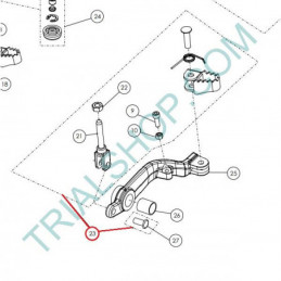 KIT REPARACION PUNTERA PALANCA FRENO