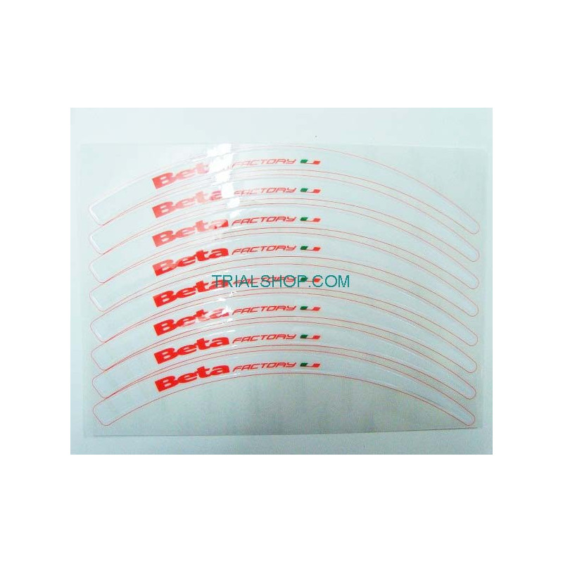 Kit Adesivi Cerchio Beta Evo 2T, 4T, Factory ’18