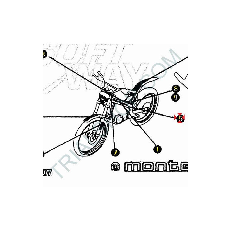 ADESIVO CHOKE COTA 315 2001-2004