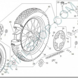 RAGGIO POSTERIORE SHERCO 2011