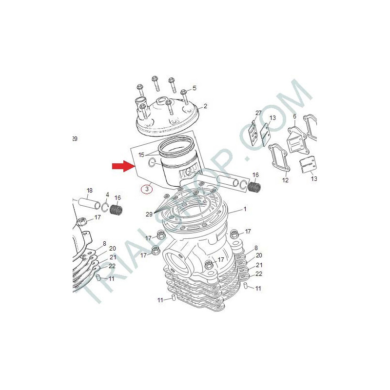 pistone cpl “”B””300CC