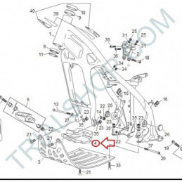 Gomma Protezione Motore Sherco, Scorpa ’13 – ’18