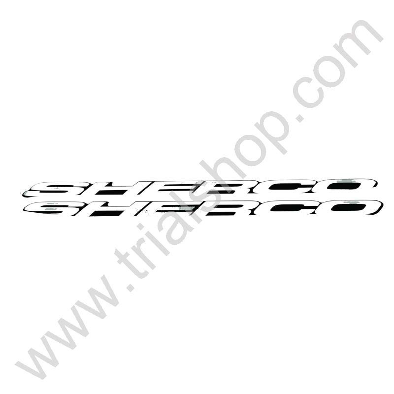 COPPIA ADESIVI LOGO SHERCO