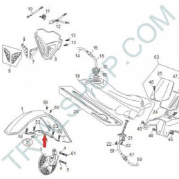 Supporto Parafango Anteriore Sherco 2012 ( Tech )