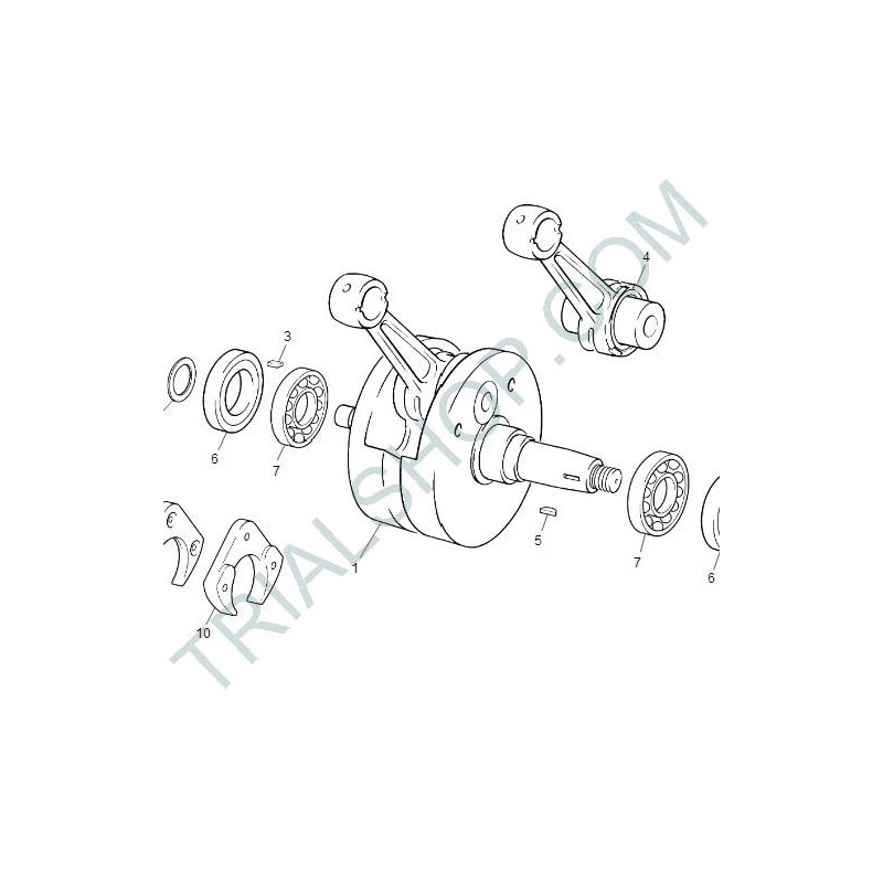 manovella albero cpl 125/200CC
