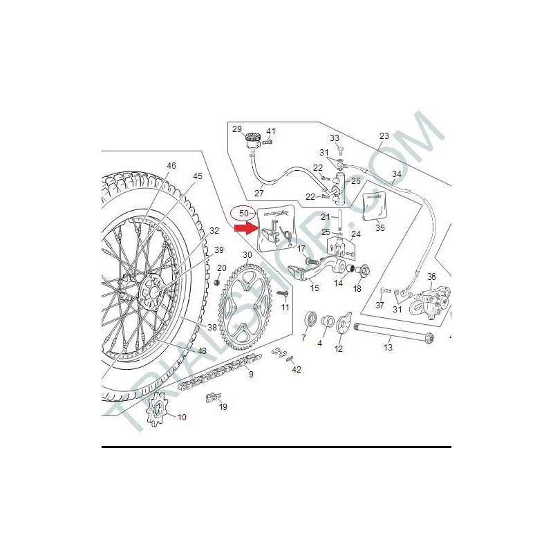 kit riparazione pedale freno