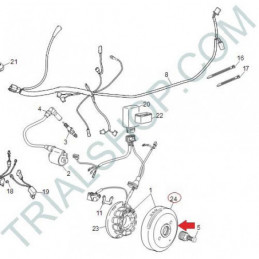 accensione solo volano 125cc