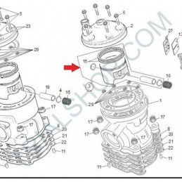 Pistone 250 SHERCO 2T