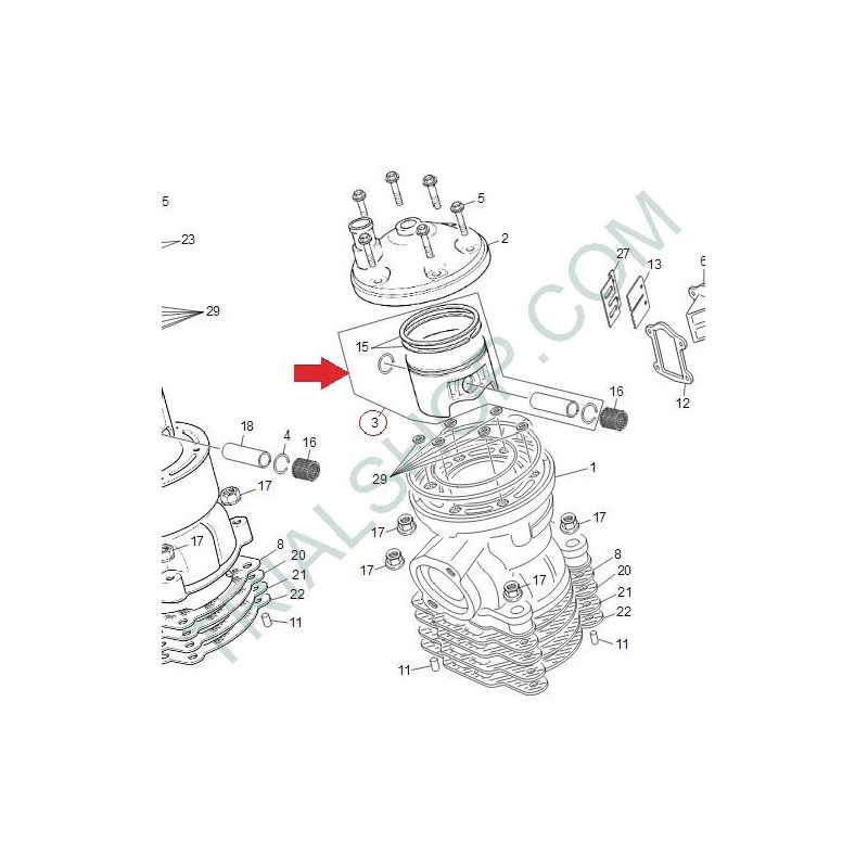 pistone cpl “”C””250CC