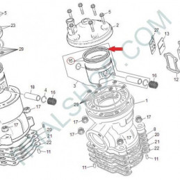 anello elastico pistone 250CC