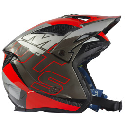 Casco Trial Mots Up Rosso