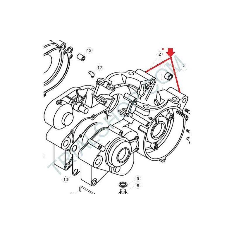CARTER CMPL -RICAMBI-250/300CC