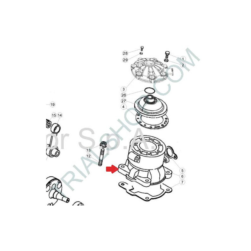 CILINDRO -SEL.A- 125cc-125cc FACTORY