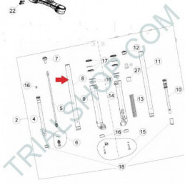 STELO DESTRO COMPLETO 125-200CC