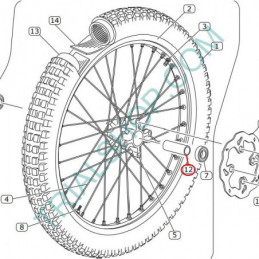 INTERIOR FRONT HUB CAP