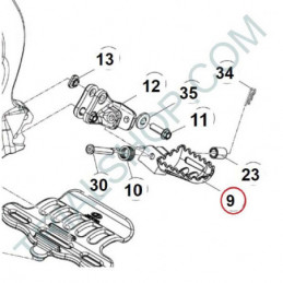 Pedana SX Beta Evo 2T, 2T Factory,2T SS, 4T Factory