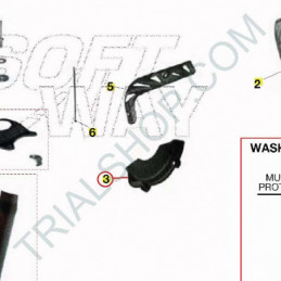 Protezione coperchio frizione Montesa Cota 4RT Repsol Carbonio