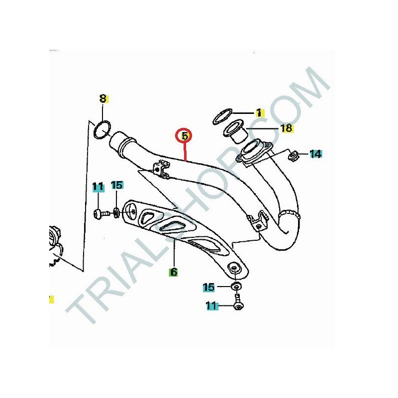 Collettore scarico Montesa Cota 4RT ’05-’06