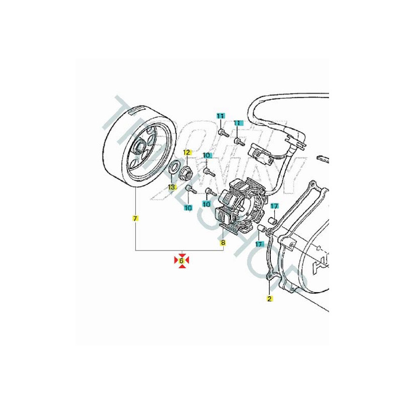 Volano completo Montesa Cota R 315 ’97-’04