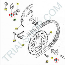 Tiranti catena Montesa Cota R 315 ’97-’04